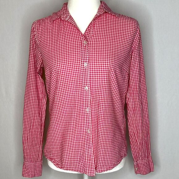 H&M gingham picnic button up shirt - Picture 1 of 6